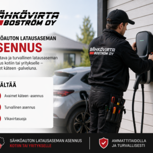 Sähköauton latausaseman asennus 22kW